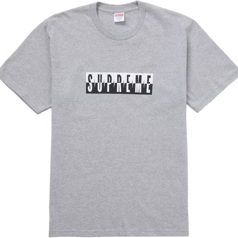 Supreme Split Tee - Heather Grey